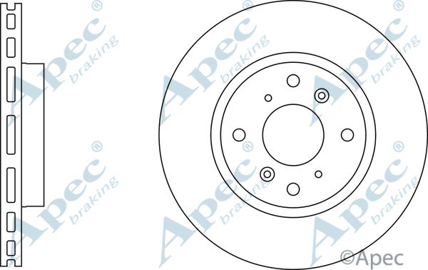 APEC BRAKING stabdžių diskas DSK2964